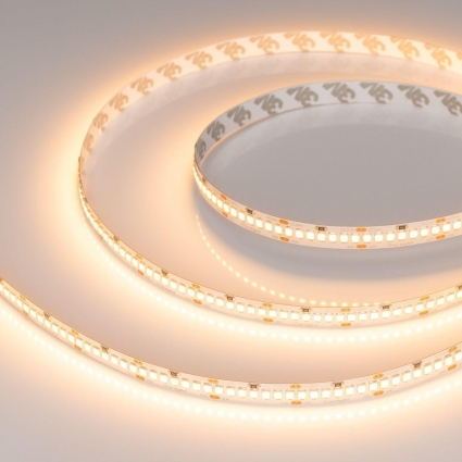 Светодиодная лента Arlight 11W/m 252Led/m 2835SMD теплый белый 5M RT-A252-10mm 24V Warm2400 028620(2) цвет белый, мощность 55 Вт
