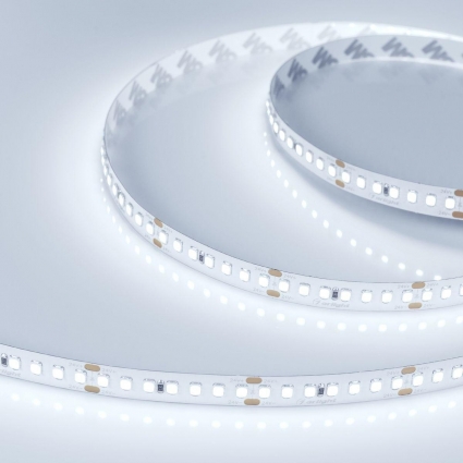 Светодиодная лента Arlight 17W/m 168Led/m 2835SMD холодный белый 5M RT-A168-10mm 24V Cool 8K 019092(2) цвет белый, мощность 85 Вт