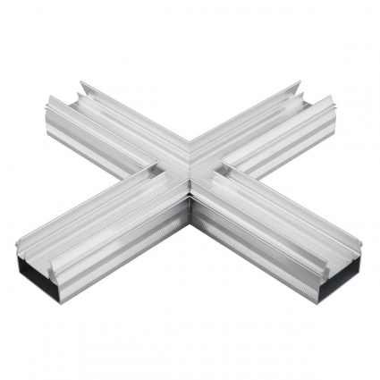 Соединитель X-образный Arlight Stretch-S-35-Ceil-Center-X90 крестовой 046877 цвет серебро