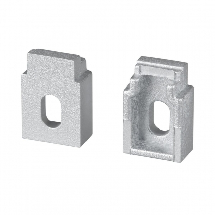 Заглушка Arlight Wall-Fantom-W10 с отверстием 043890, цвет серебро