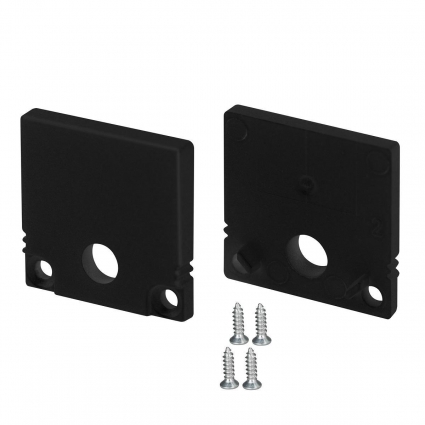 Заглушка Arlight SL-Slim20-H20 Black с отверстием 047637, цвет черный