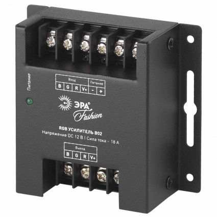 Усилитель сигнала ЭРА RGBpower-12-B02 Б0008061 цвет черный, мощность 216 Вт