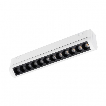 Трековый светодиодный светильник Arlight Mag-Vibe-Laser-Turn-L209-12W Warm3000 044428 в современном стиле, цвет белый
