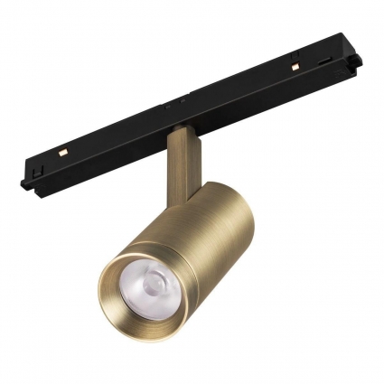Трековый светодиодный светильник Arlight Mag-Orient-Spot-R45-12W Warm3000 045062 в современном стиле, цвет бронза