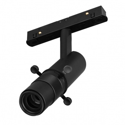 Трековый светодиодный светильник Arlight Mag-Orient-Spot-Crop-Zoom-TC-R35-6W Day4000 045066 в современном стиле, цвет черный