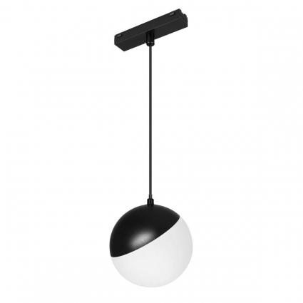 Трековый светодиодный светильник Arlight Mag-Vibe-Emisfero-Hang-R100-6W Day4000-Mix 045012 в современном стиле, цвет черный