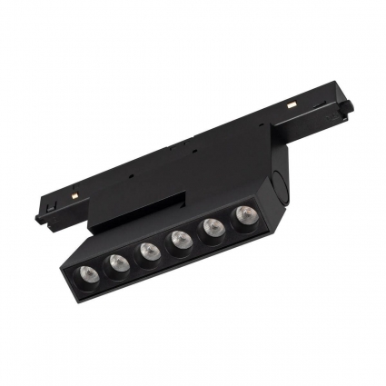 Трековый светодиодный светильник Arlight Mag-Orient-Dots-Fold-S195-6W Warm3000 041904 цвет черный, с диммером