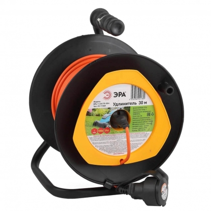 Удлинитель силовой ЭРА RPx-1-2x0.75-30m Б0043043 цвет оранжевый