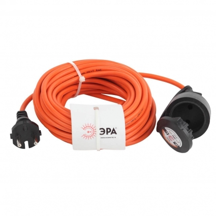 Удлинитель силовой ЭРА UPx-1-2x0.75-10m-IP44 Б0043036 цвет оранжевый