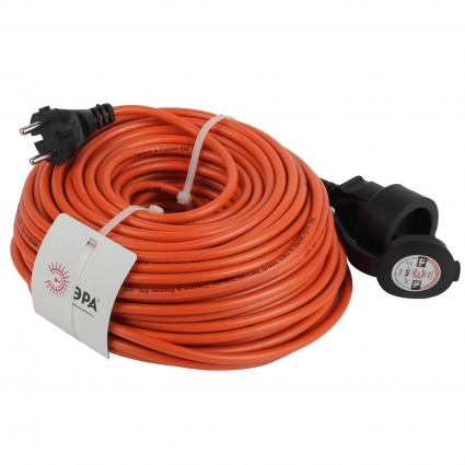 Удлинитель силовой ЭРА UPx-1-2x1-40m-IP44 Б0046808 цвет оранжевый, мощность 2200 Вт