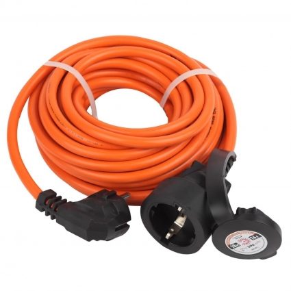 Удлинитель силовой ЭРА UPx-1e-3x1.5-10m-IP44 Б0046815 цвет оранжевый, мощность 3500 Вт
