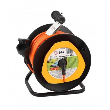 Удлинитель силовой ЭРА RPx-1e-3x1.5-40m Б0046839 цвет черный