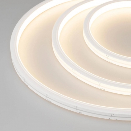 Гибкий неон Arlight 9,6W/m 140LED/m 2835SMD теплый белый 5M LIGHT-SIDE-A140-12x17mm 24V Warm3500 042785, цвет белый, мощность 48 Вт