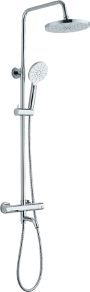 Душевая стойка Профсан PSM-805-81CH, хром, штанга 170.8 см, шланг металлический 150 см