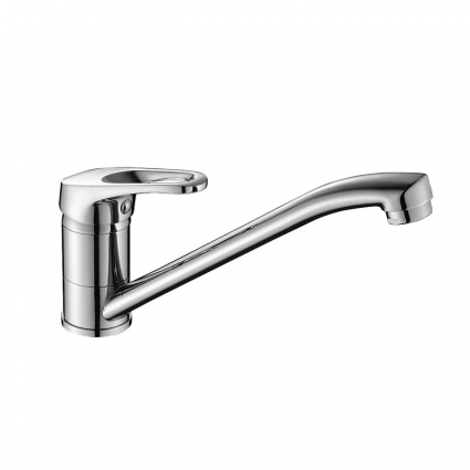 Смеситель для кухни Decoroom DR21 DR21018, хром, однорычажный, длина излива 21.6 см