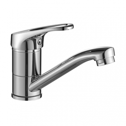 Смеситель для раковины Decoroom DR21 DR21012, хром, однорычажный, длина излива 14.5 см