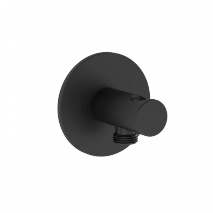 Шланговое подключение VitrA Origin A4262536WTC, с держателем, матовый черный, штанга 9 см
