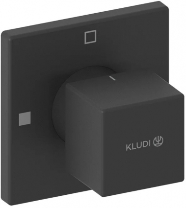 Переключатель потоков Kludi Decus 548473975, черный матовый, на два потребителя, двухвентильный