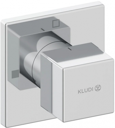 Переключатель потоков Kludi Decus 548470575, хром, на два потребителя, двухвентильный
