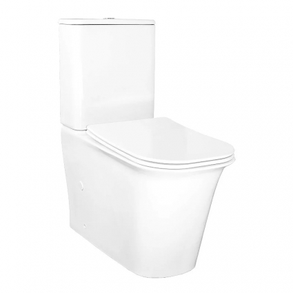 Унитаз-компакт напольный Azario Velise AZ-1222A, глянцевый белый, 35.5x62.5 см