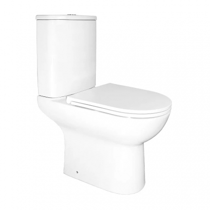 Унитаз-компакт напольный Azario Kano 93590, глянцевый белый, 36x63 см