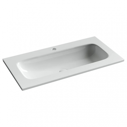 Мебельная раковина Ceramica Nova Grace прямоугольная 91см с отверстием под смеситель CN7019, цвет белый