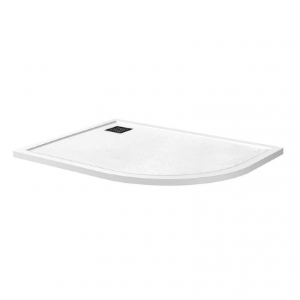 Поддон для душа BelBagno Uno TRAY-MR-UNO-RH-120/90-550-35-W-L-NO, 120х90, белый, с сифоном, прямоугольный-асимметричный, низкий