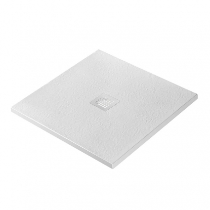 Поддон для душа BelBagno Uno TRAY-MR-UNO-A-90-35-W-BO, 90х90, белый, с сифоном, квадратный, низкий