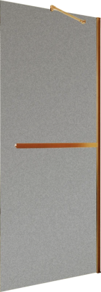 Душевая перегородка Maybahglass MGD-1462-2ш, 99 см, профиль бронза, стекло графит матовое в современном стиле