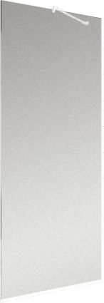 Душевая перегородка Maybahglass MGD-688-1у, 119 см, профиль белый, стекло сатин в современном стиле