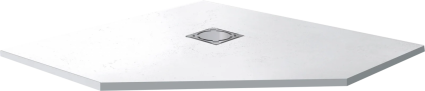 Поддон для душа RGW Stone Tray ST/T-0100W 100х100х3 пятиугольный, низкий