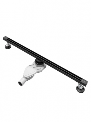 Душевой трап (лоток) AltroBagno Stella 071226 NeOp (80), матовый черный, выпуск боковой