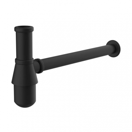 Сифон для раковины Clever Urban 62049, черный, выпуск боковой