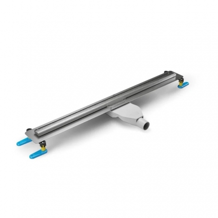 Душевой трап (лоток) NEW TRENDY Visio Slim OL-0089, 90 см, нержавеющая сталь, в пол, выпуск боковой