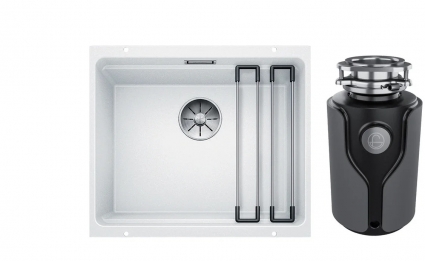 Комплект Мойка Blanco Etagon 500-U 522231 белая + Измельчитель KUCHENSTERN Muhle 353MU35 матовая, прямоугольная