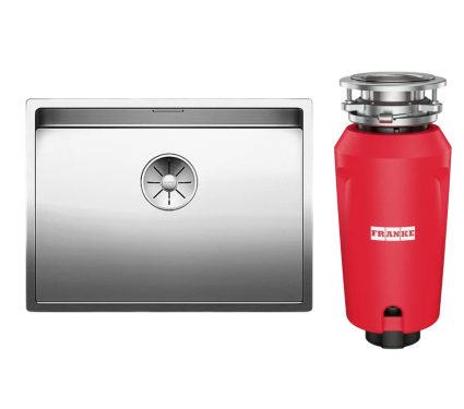 Комплект Мойка Blanco Claron 550-IF + Измельчитель Franke 134.0715.094 полированная, прямоугольная