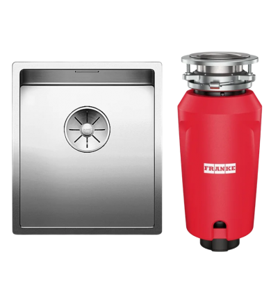 Комплект Мойка Blanco Claron 340-IF + Измельчитель Franke 134.0715.094 полированная, прямоугольная