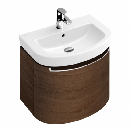 Villeroy & Boch Тумба с раковиной Villeroy Boch Subway 2.0 - Santana Oak, подвесная, с дверками