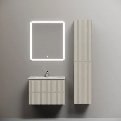 Мебель для ванной комнаты Sancos Snob R 70, beige soft, раковина CN7007, подвесная, с ящиками