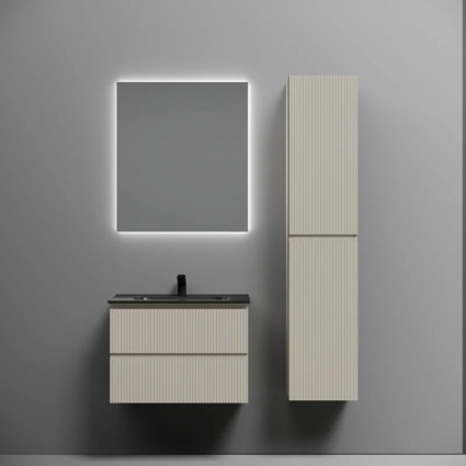 Мебель для ванной комнаты Sancos Snob T 70, beige soft, раковина CN7007MB, подвесная, с ящиками
