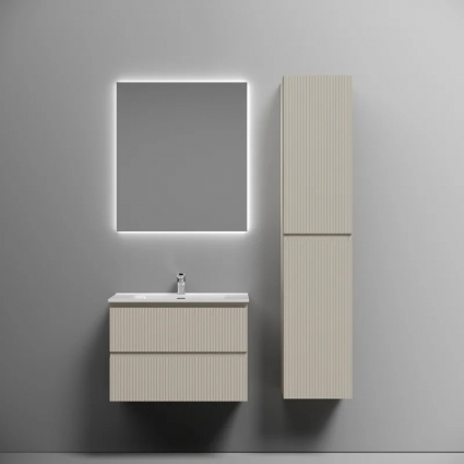 Мебель для ванной комнаты Sancos Snob T 70, beige soft, раковина CN7007, подвесная, с ящиками