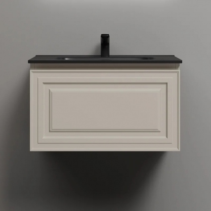 Тумба с раковиной Sancos Very 70, beige soft, раковина CN7007MB, подвесная, с ящиками