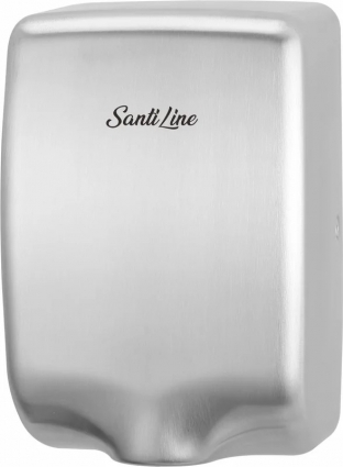 Сушилка для рук SantiLine SL-8005, высокоскоростная, матовый хром, мощность 1350 Вт, электронная
