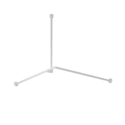 Карниз для ванны Wasserkraft Kammel SC-839090, 90x90 см, белый, угловой