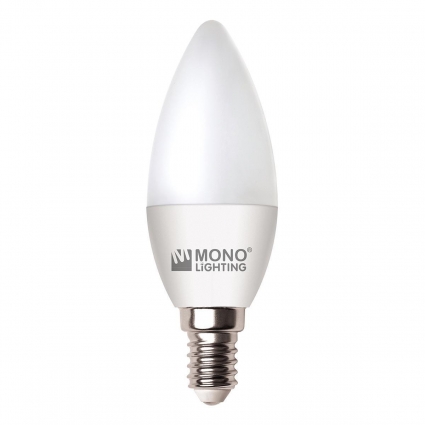 Лампа светодиодная Mono Electric lighting E14 3W 6500K матовая 100-030014-651 цвет белый