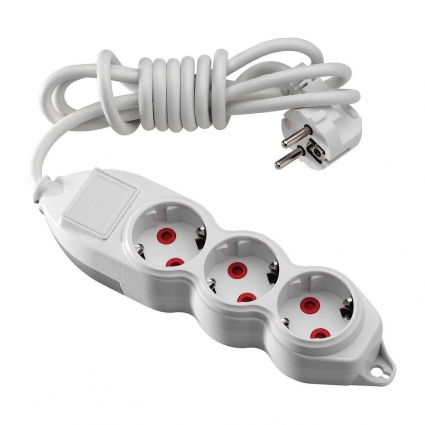Удлинитель Mono Electric 3гн х 10м с/з 150-010001-316 цвет белый