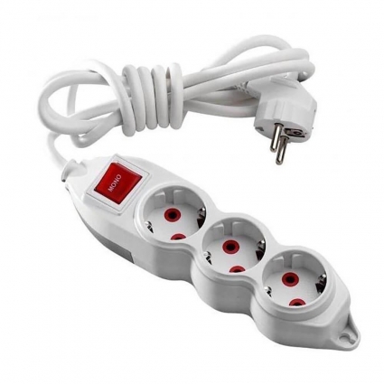 Удлинитель Mono Electric 3гн х 10м с/з 150-011001-316 цвет белый