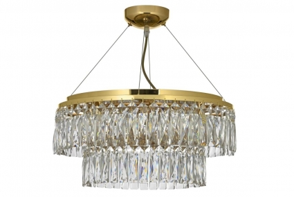 Люстра подвесная Arti Lampadari Elite Acquaro E 1.5.D50.100 GP в современном стиле, мощность 320 Вт