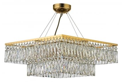 Люстра подвесная Arti Lampadari Elite Acquaro E 1.5.50.100 GP в современном стиле, мощность 320 Вт