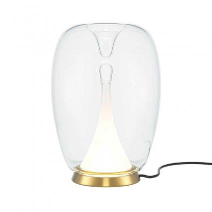Настольная светодиодная лампа Maytoni Splash MOD282TL-L15G3K1 в стиле модерн, цвет прозрачный